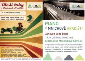 Bleší trhy a Janovec Jazz Band u piana 11. 6. 2016